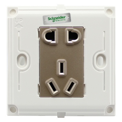 施耐德暢意系列單聯電話電腦插座 簡約設計，可靠連接